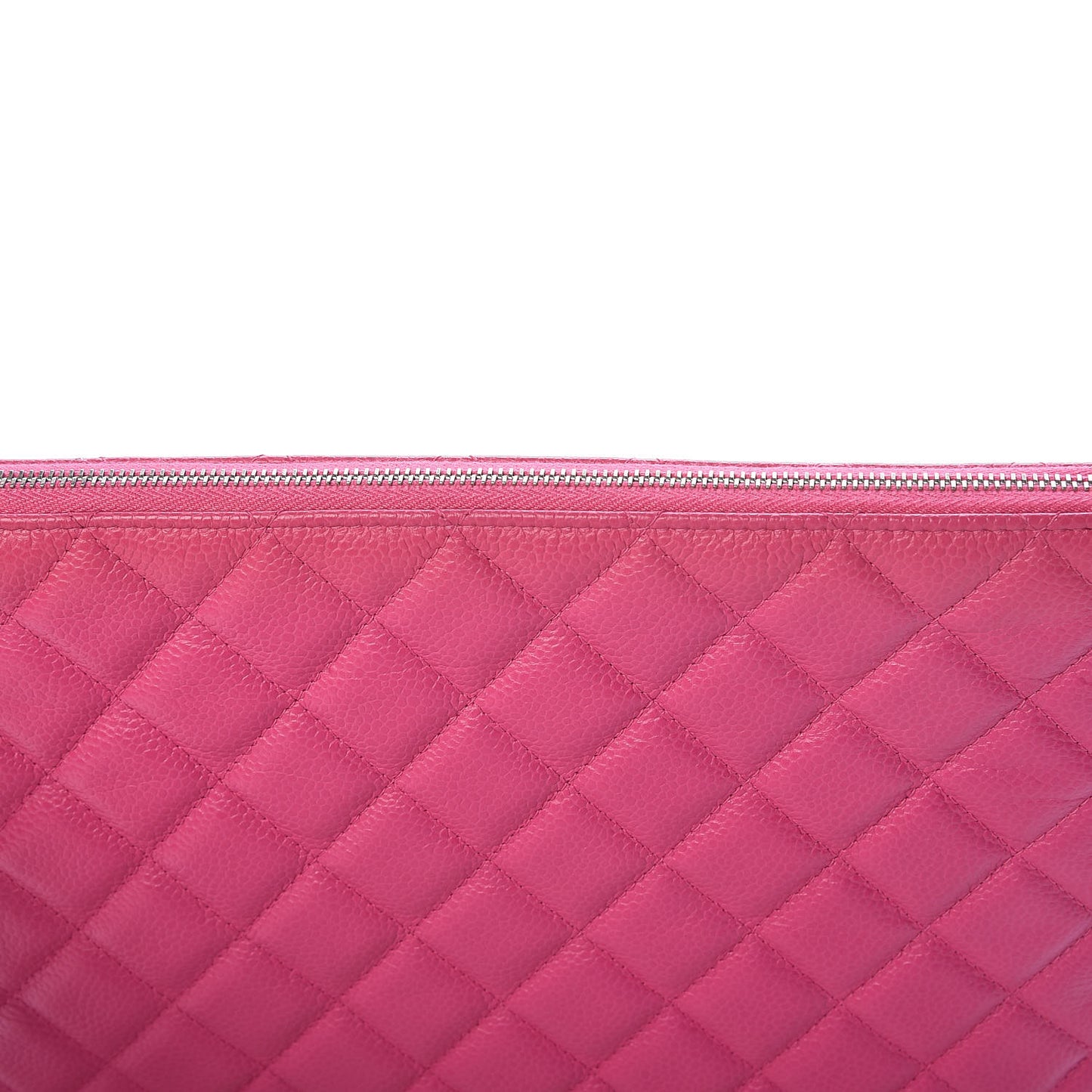 Caviar Quilted Medium Cosmetic Case Pink