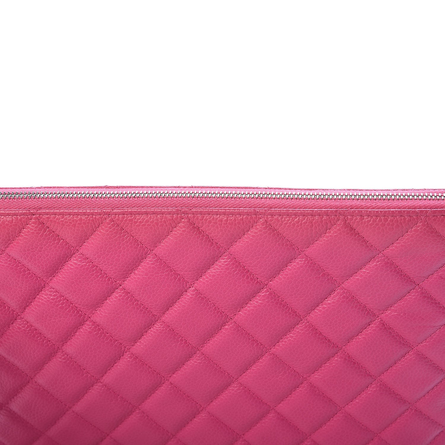 Chanel Caviar Quilted Medium Cosmetic Case Pink 11 of 12
