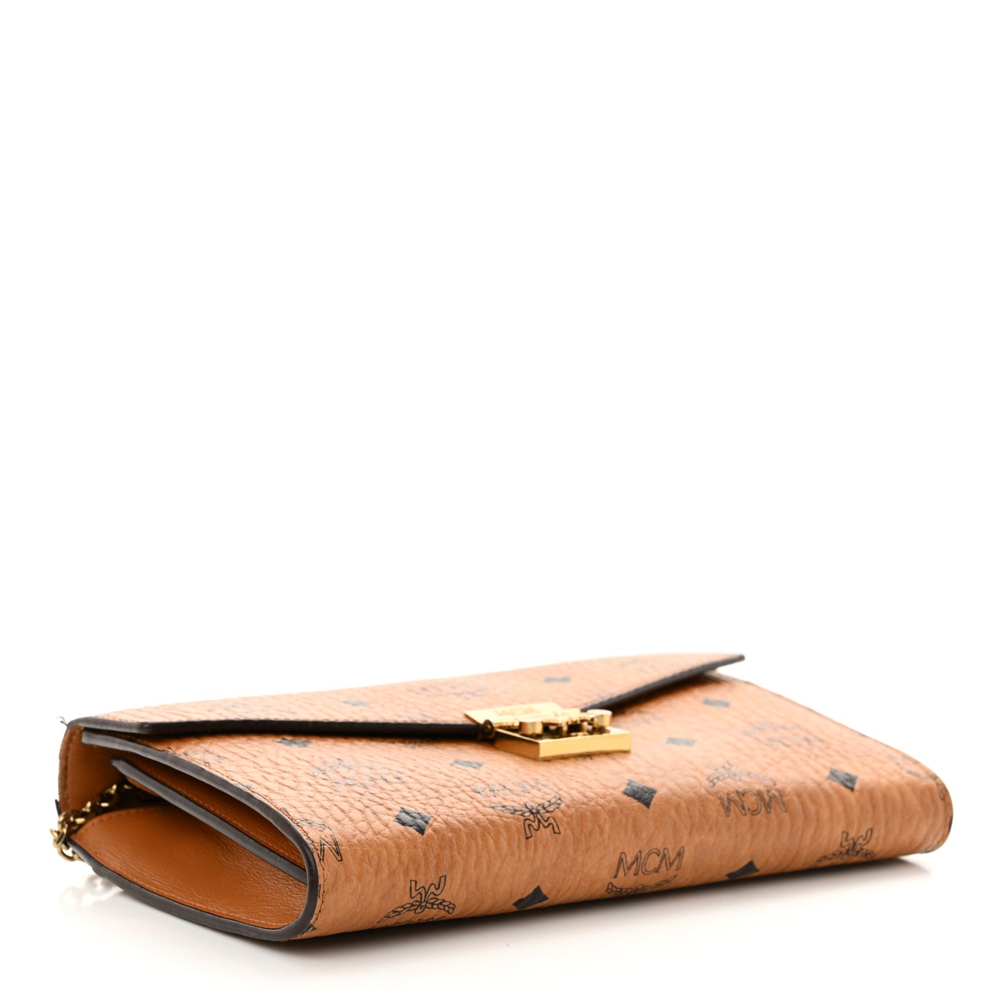 Visetos Medium Patricia Wallet On Chain Cognac