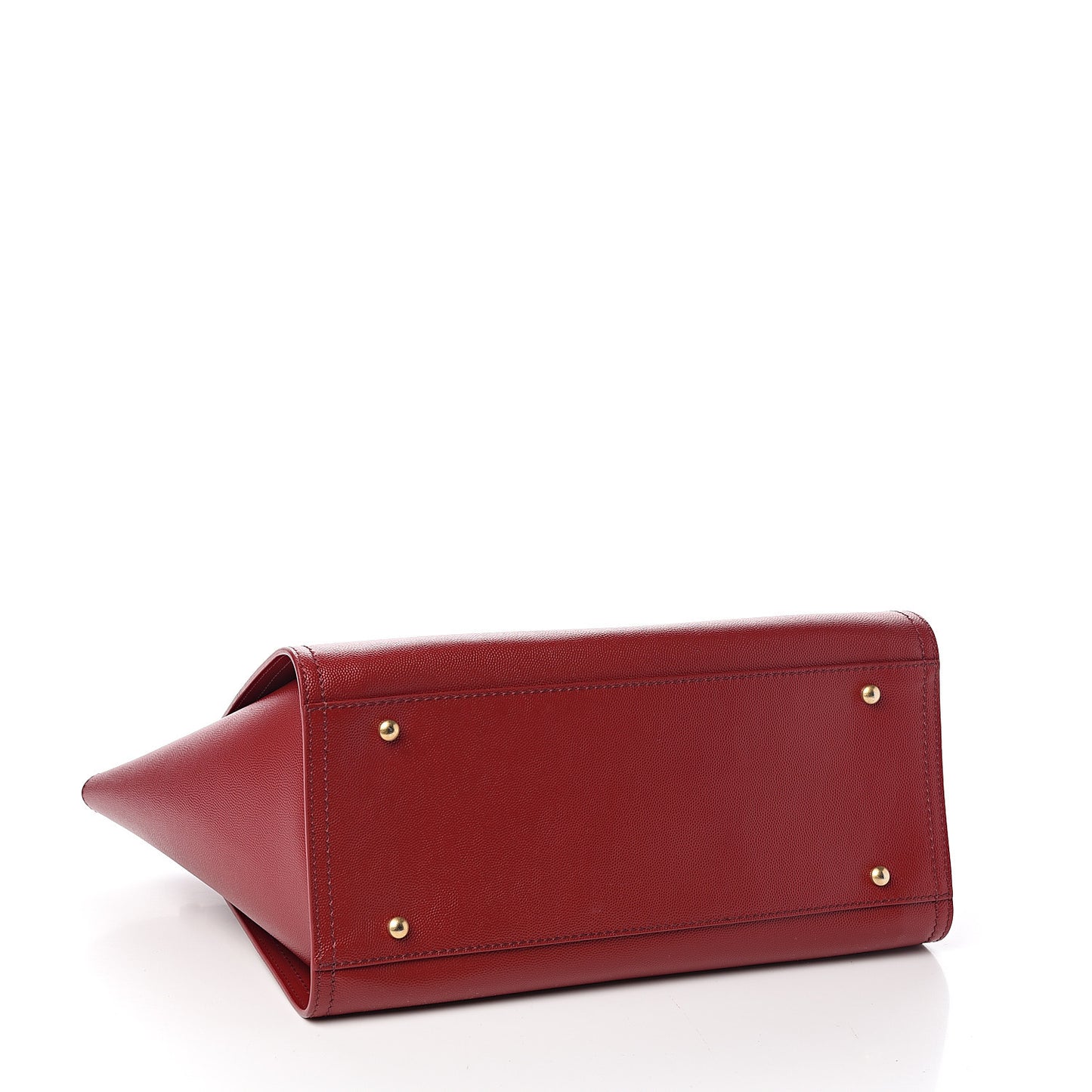 Caviar Small Studded Deauville Tote Red