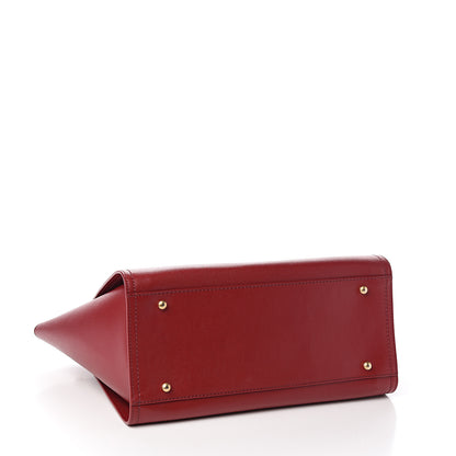 Chanel Caviar Small Studded Deauville Tote Red 3 of 9