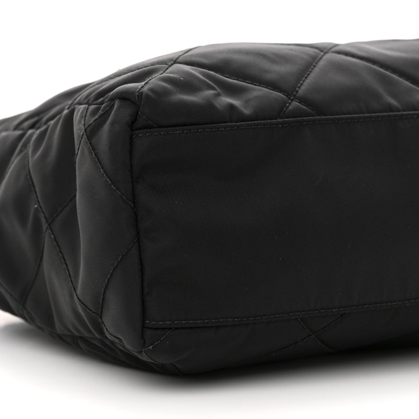 Re-Nylon Stitched Re-Edition 1995 Chaine Medium Tote Bag Black