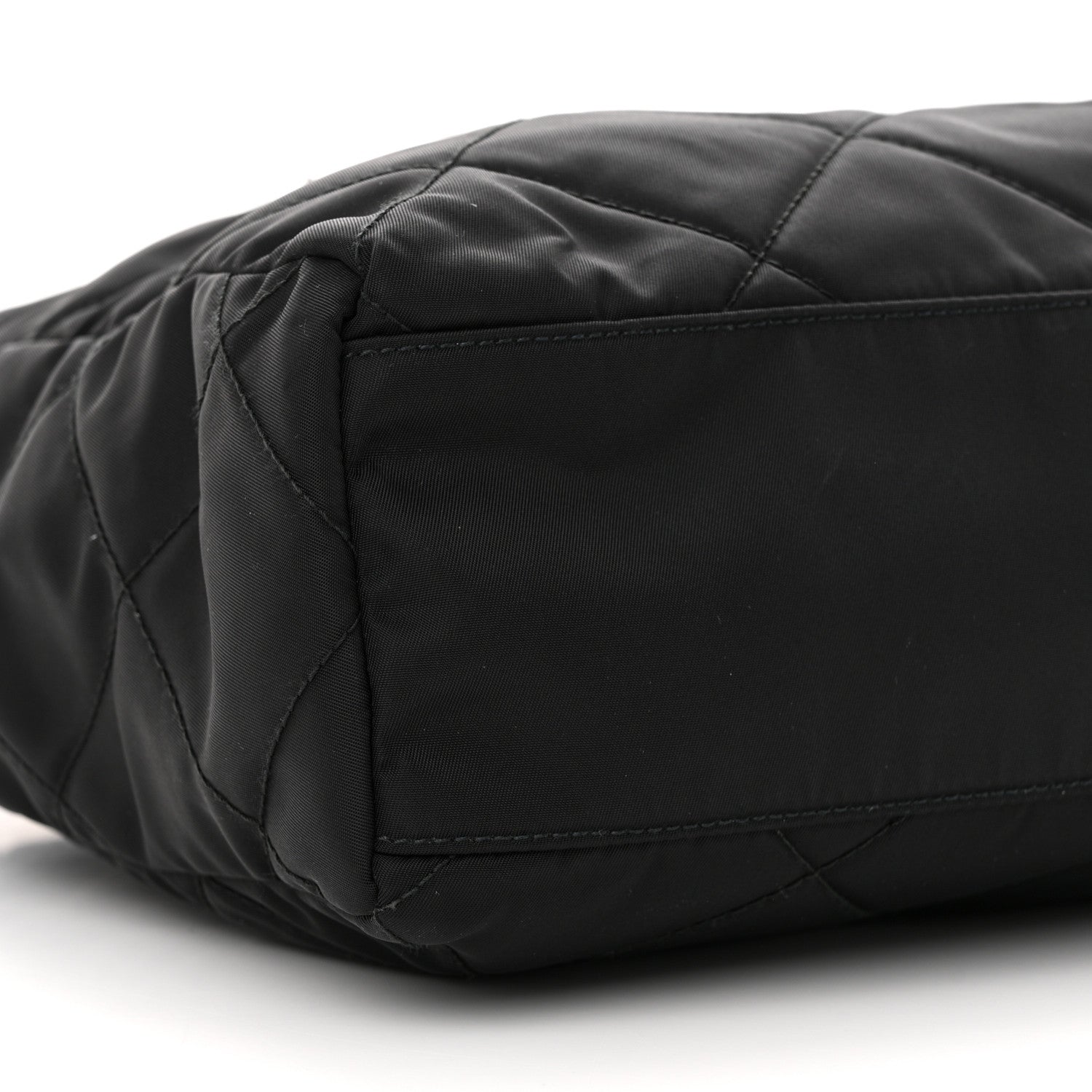 Prada Re-Nylon Stitched Re-Edition 1995 Chaine Medium Tote Bag Black 8 of 9