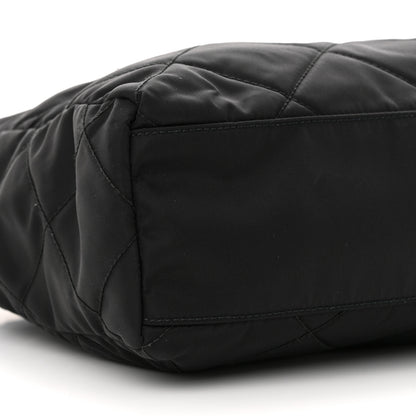 Prada Re-Nylon Stitched Re-Edition 1995 Chaine Medium Tote Bag Black 8 of 9