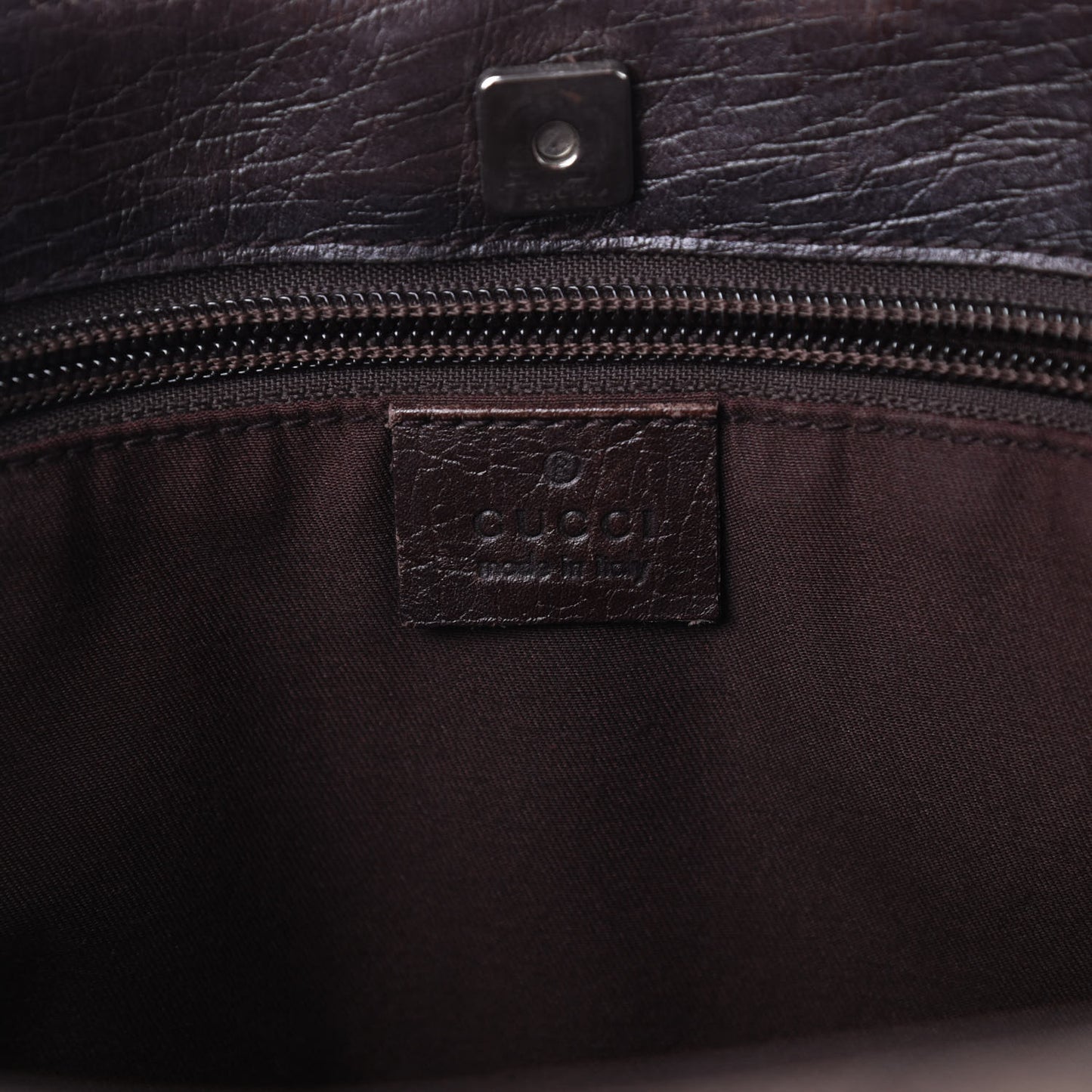 GG Plus Monogram Small Vertical Tote Dark Brown