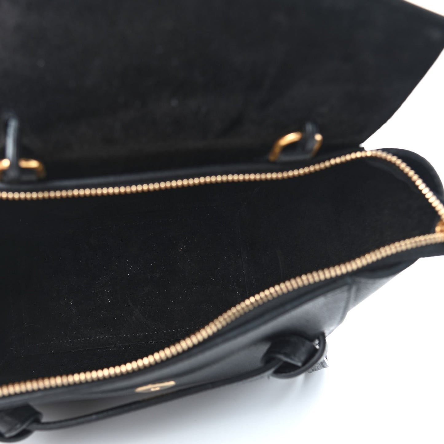 Grained Calfskin Nano Belt Bag Black