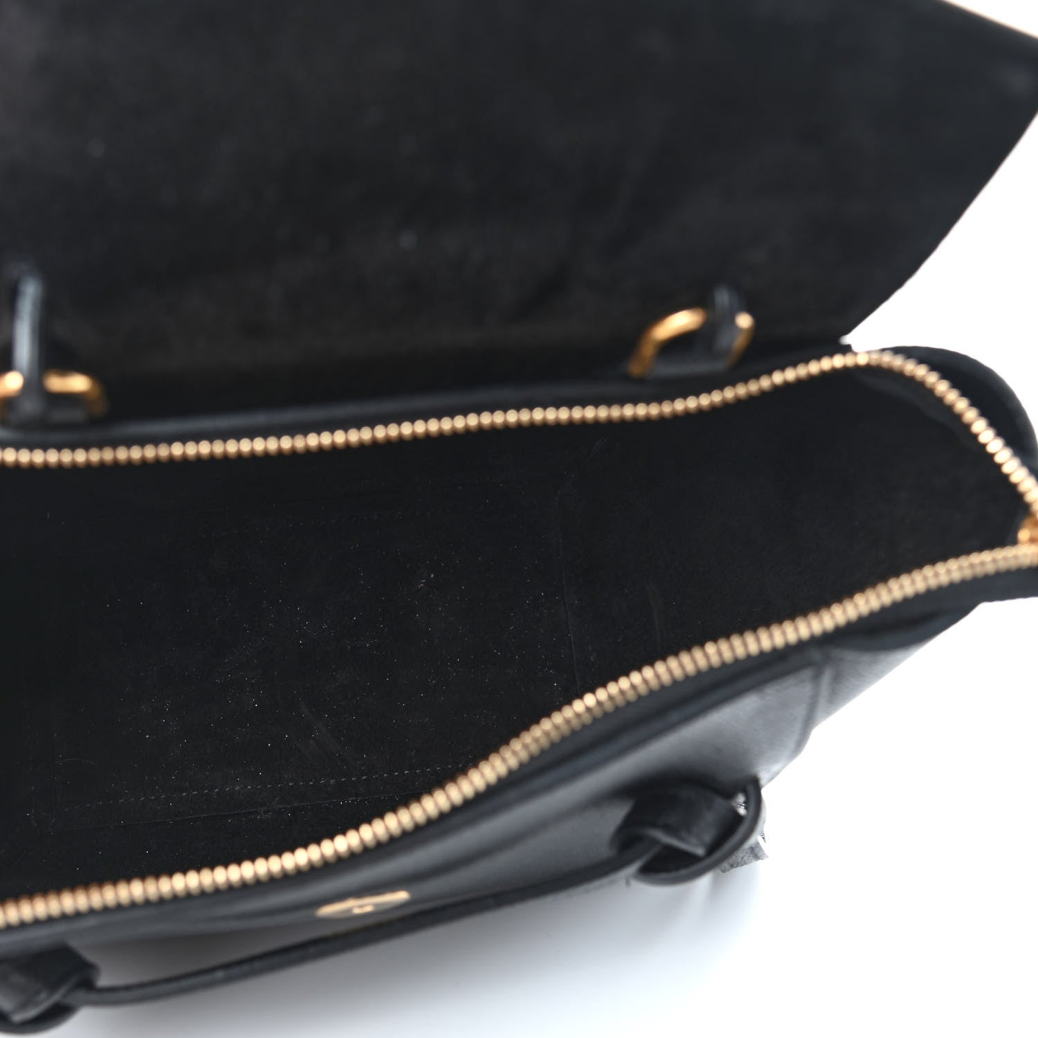 Celine Grained Calfskin Nano Belt Bag Black 5 of 9