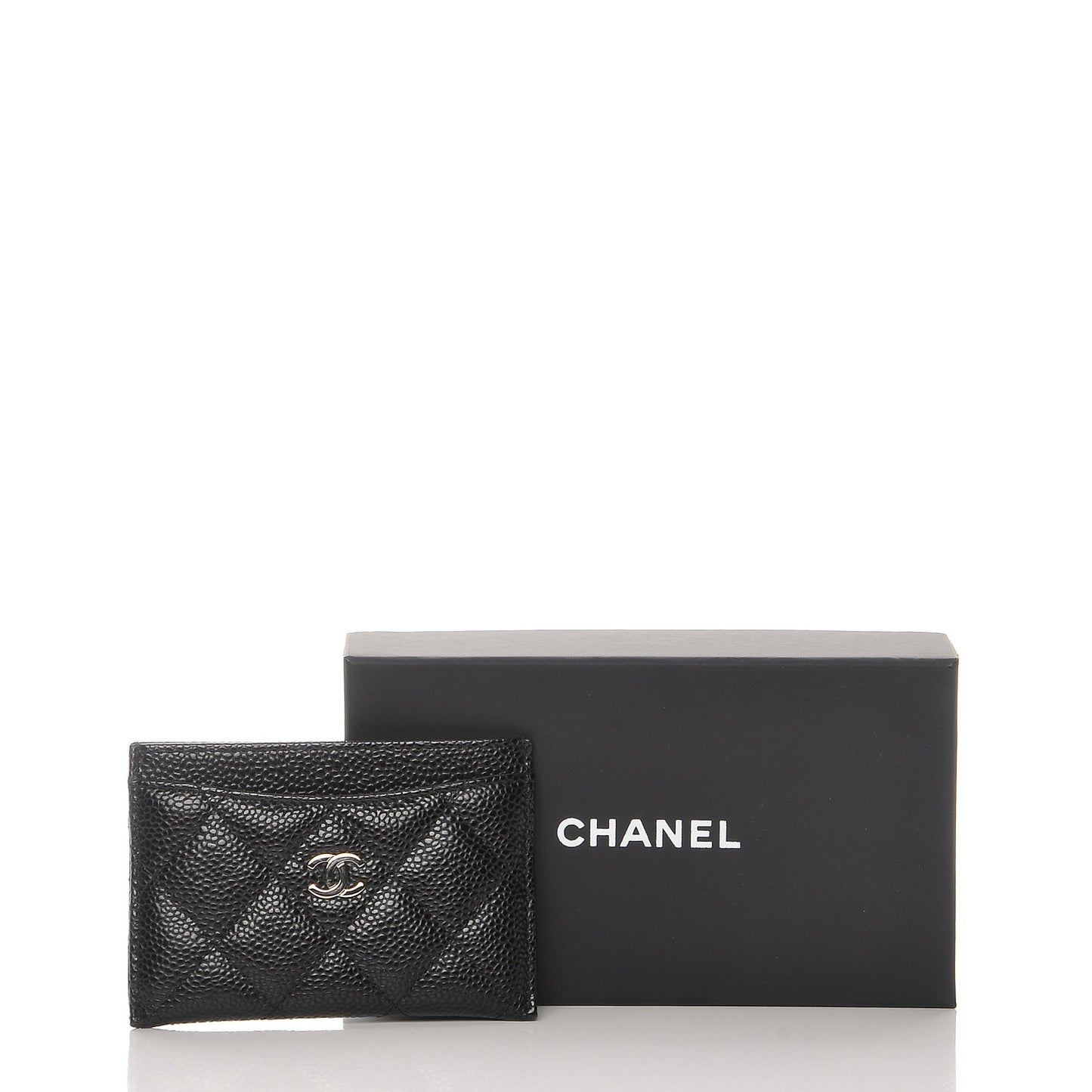 Lambskin Quilted Compact French Flap Wallet Black