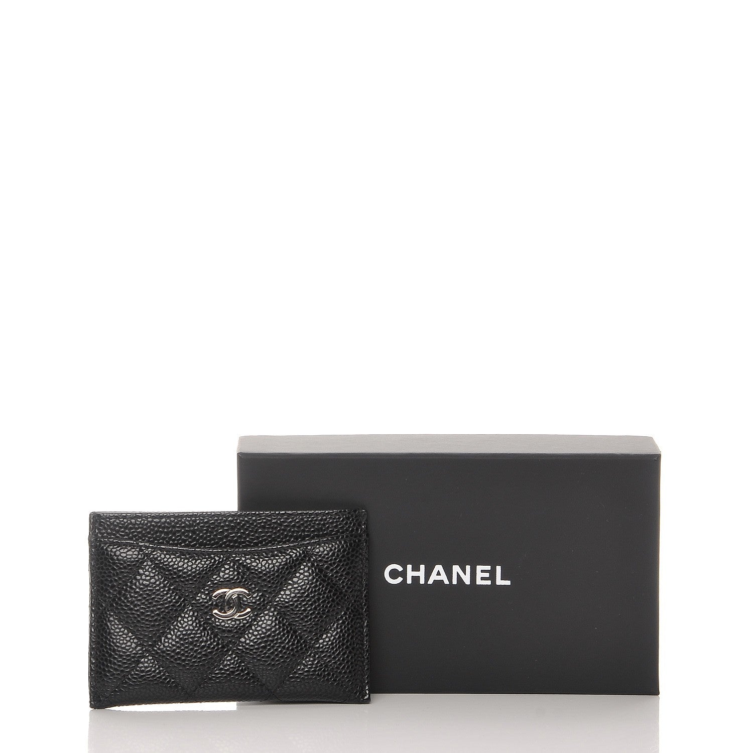 Chanel Lambskin Quilted Compact French Flap Wallet Black 9 of 9