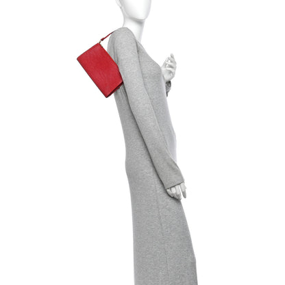 Louis Vuitton Epi Pochette Accessories 24 Red 2 of 10