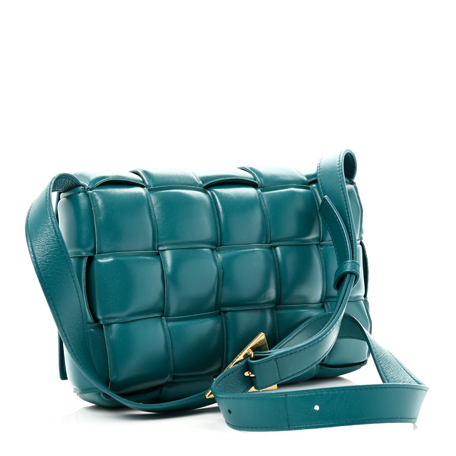 Bottega Veneta Nappa Maxi Intreccio Padded Cassette Crossbody Bag Mallard 3 of 9