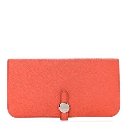 Hermes Togo Dogon Recto Verso Wallet Orange Poppy 1 of 7