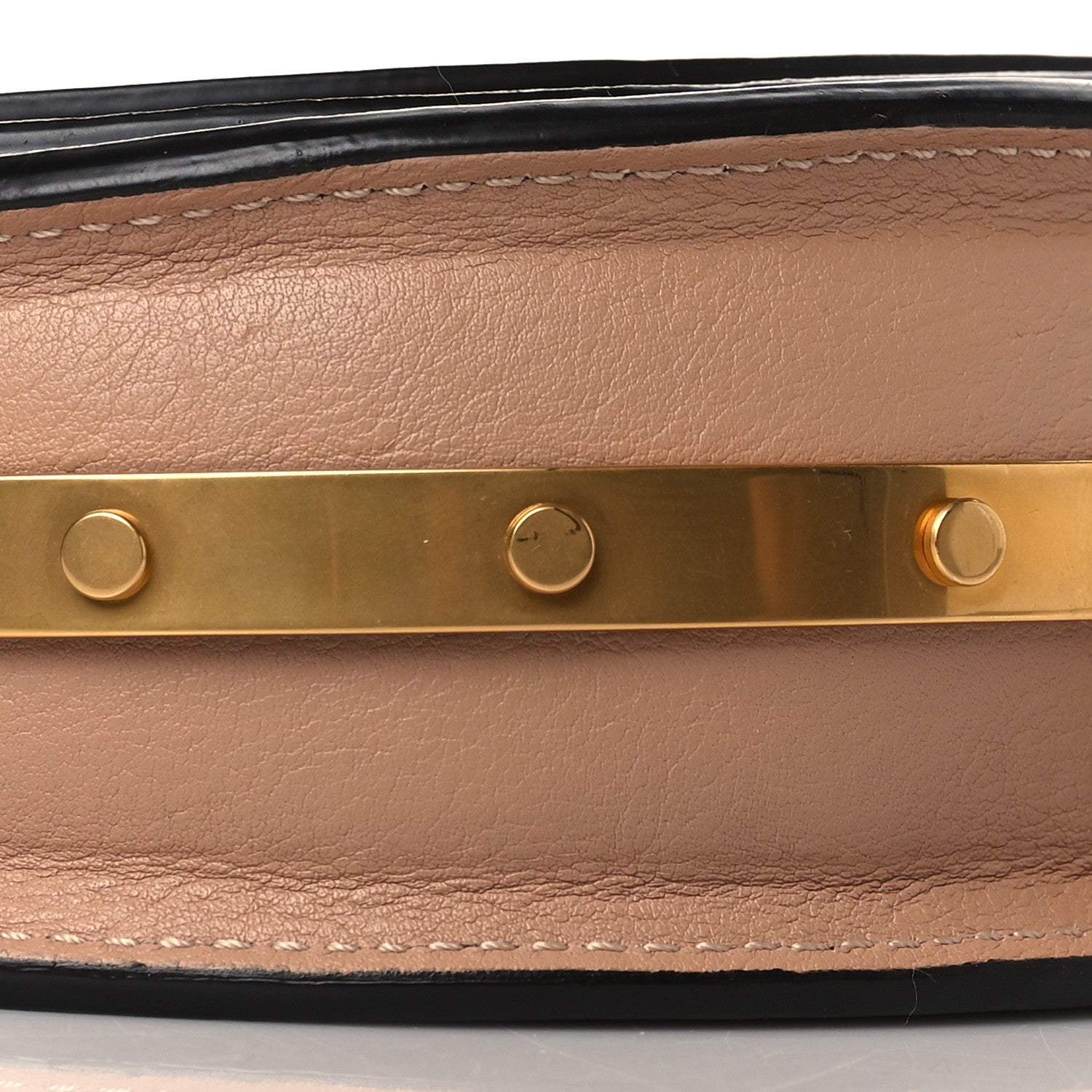 Chloe Calfskin Small Nile Bracelet Minaudiere Bag Biscotti Beige 11 of 12