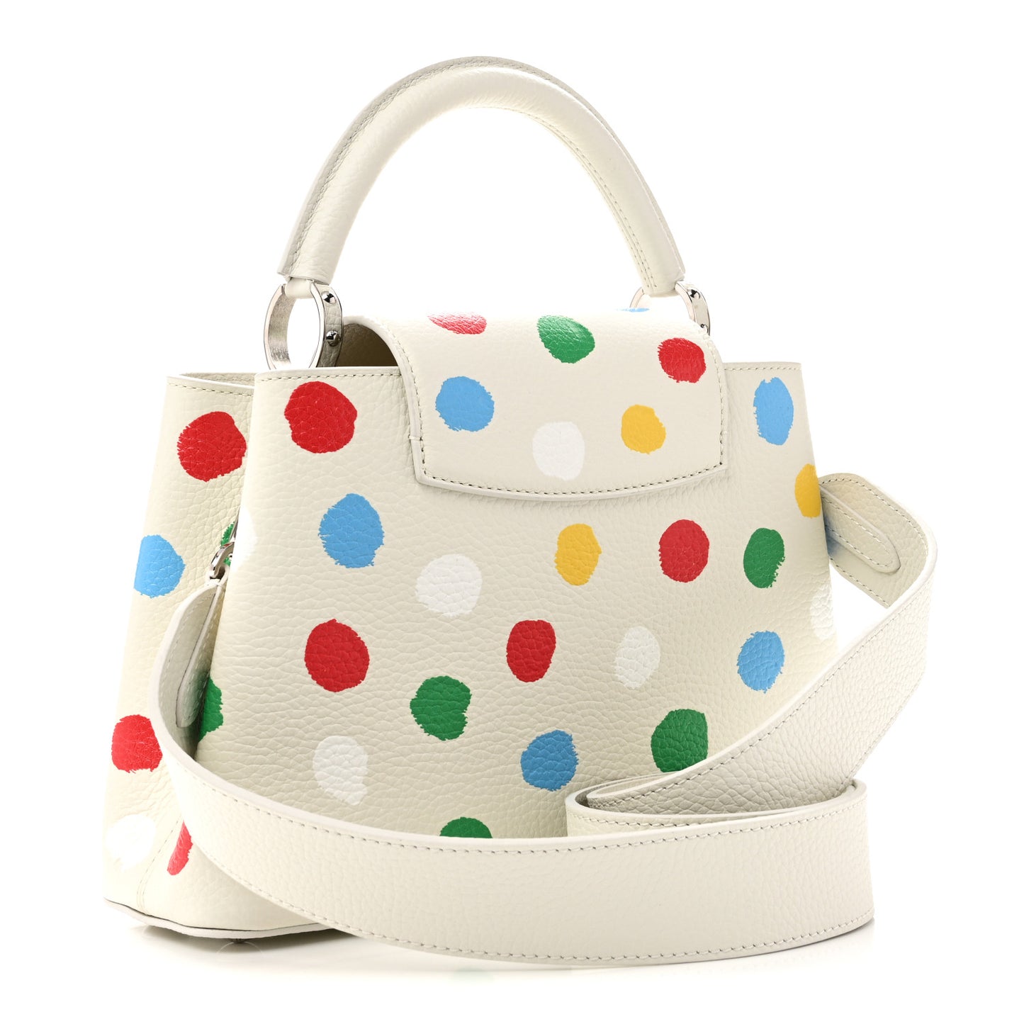 LV X YK Taurillon Capucines BB White