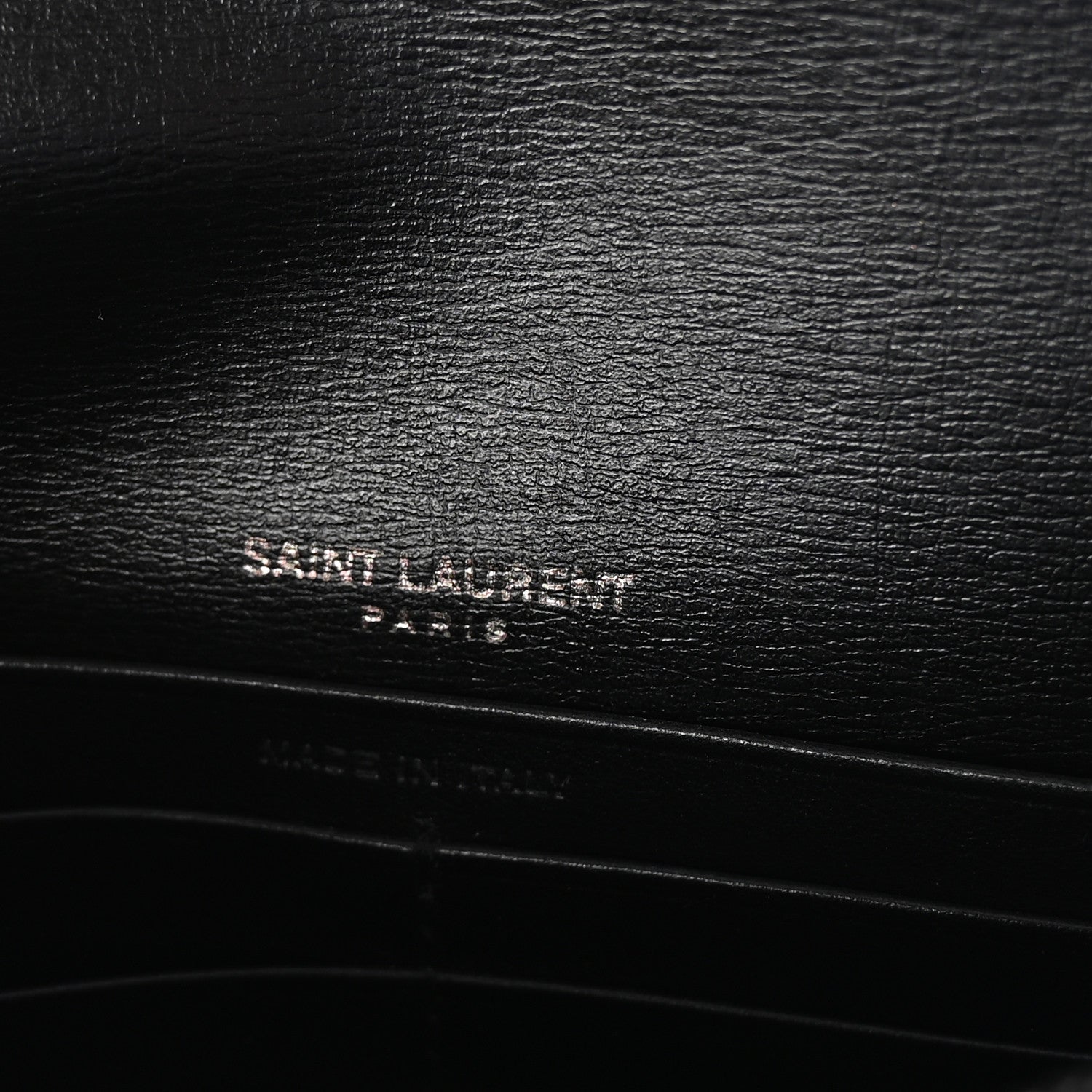 Saint Laurent Calfskin Monogram Sunset Chain Wallet Black 6 of 10