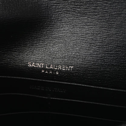 Saint Laurent Calfskin Monogram Sunset Chain Wallet Black 6 of 10