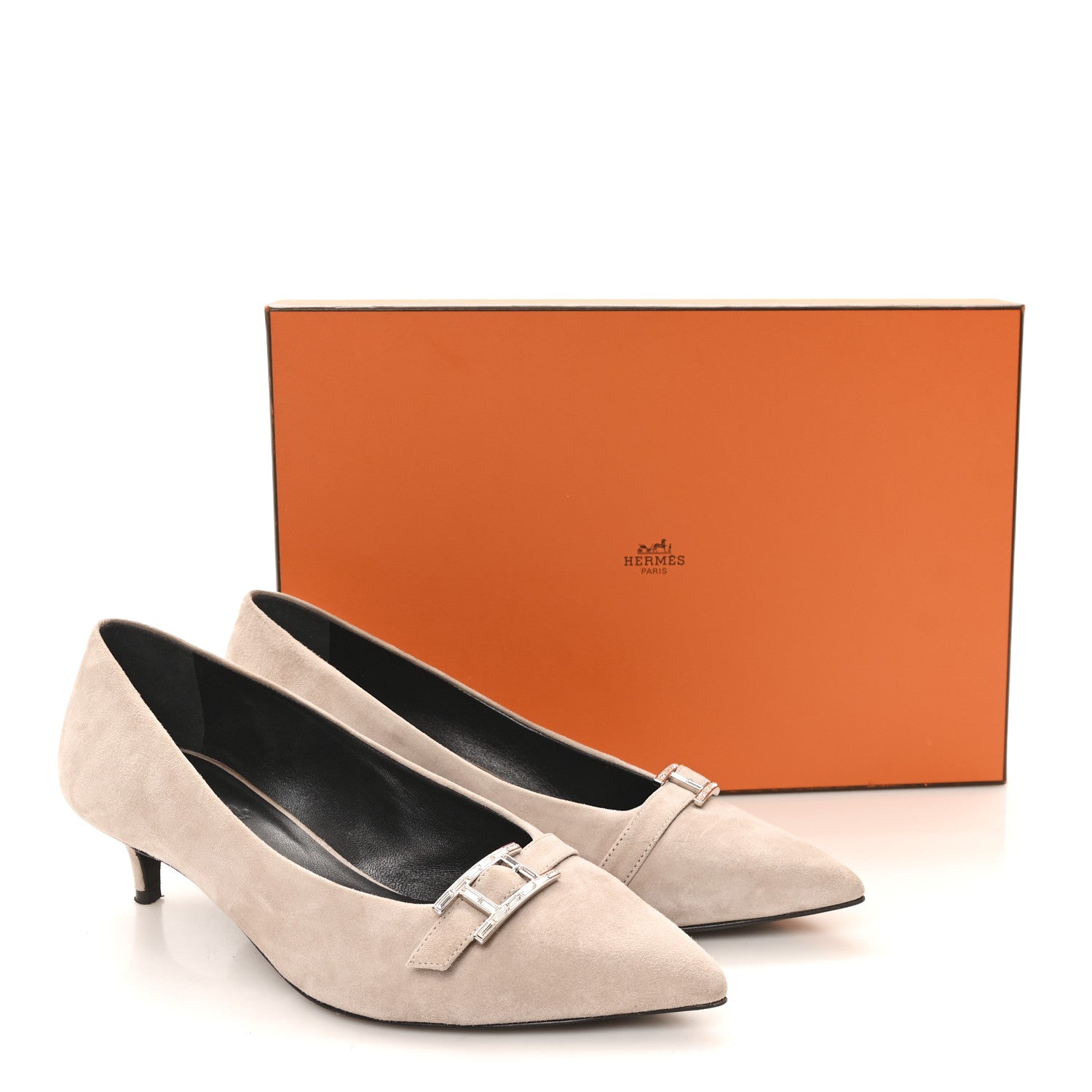 Hermes Chevre Velours Blush 40 Pumps 36 Beige Rose 11 of 11