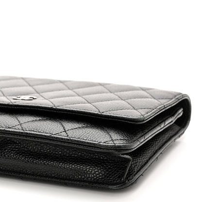 Chanel Caviar Quilted Wallet On Chain WOC Black 11 of 11