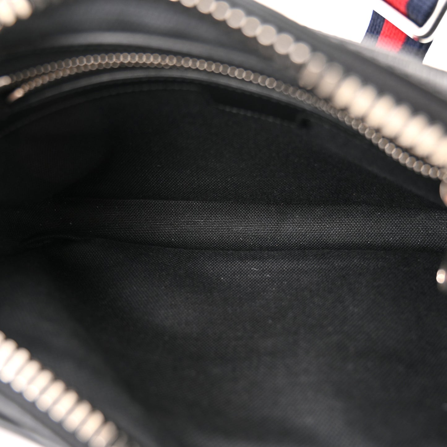 Soft GG Supreme Monogram Web Belt Bag Black Grey