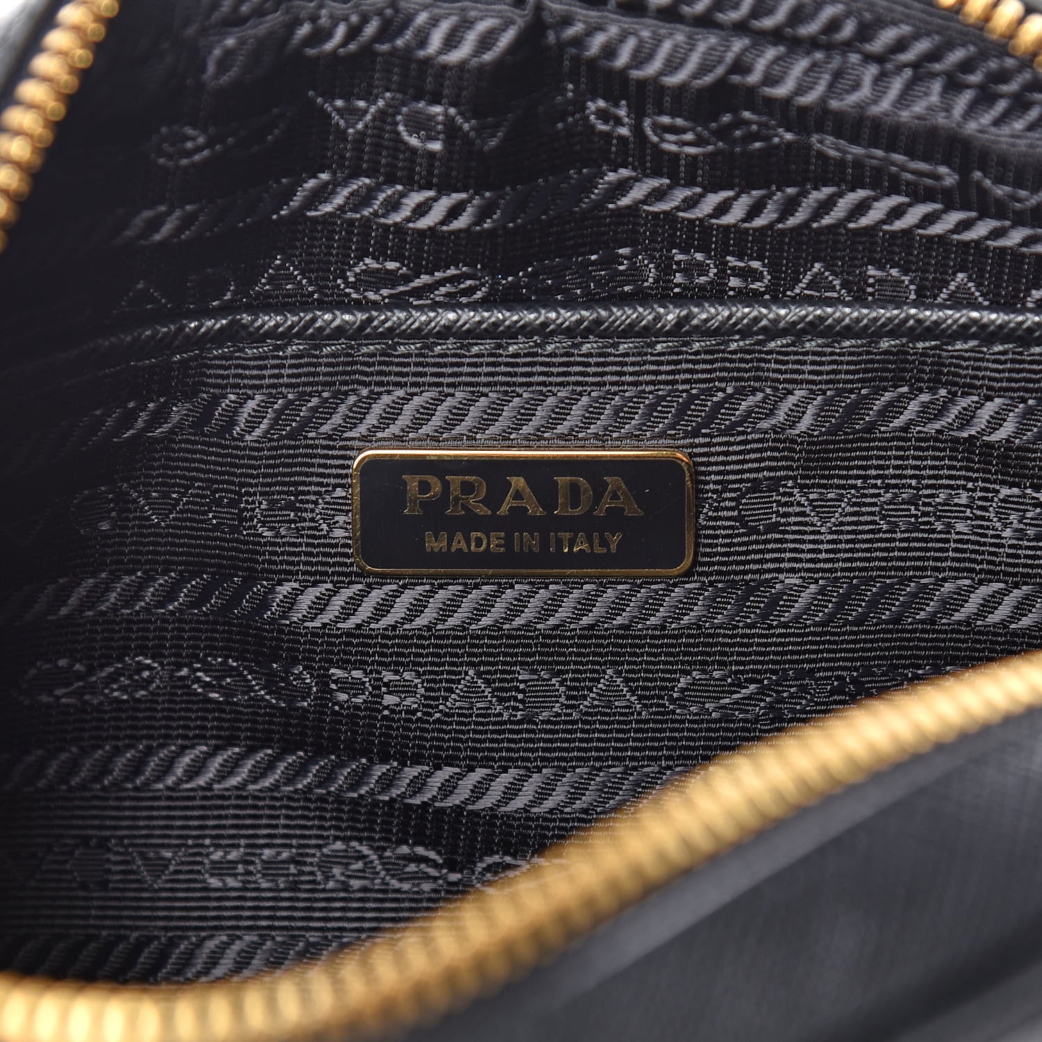 Prada Saffiano Belt Bag Black 9 of 10