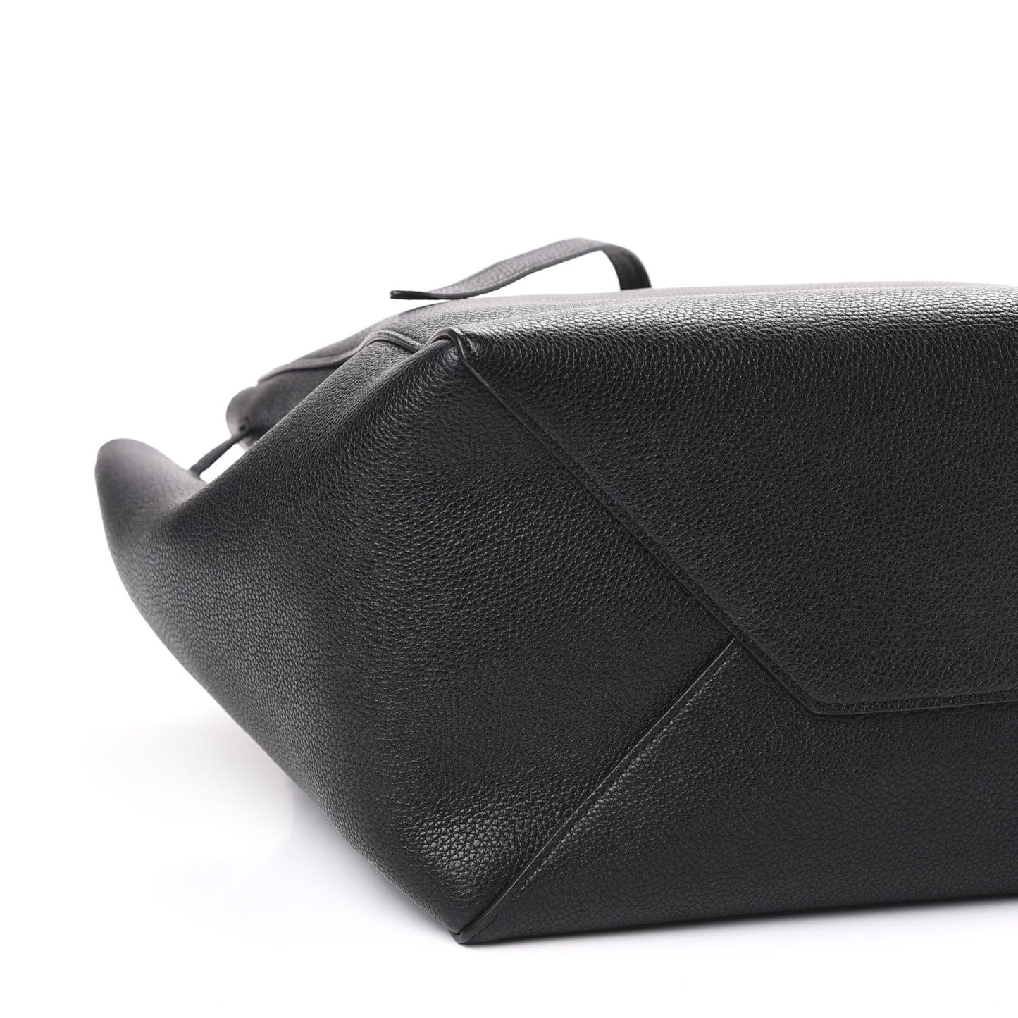 Soft Grained Calfskin Small Belt Cabas Phantom Black