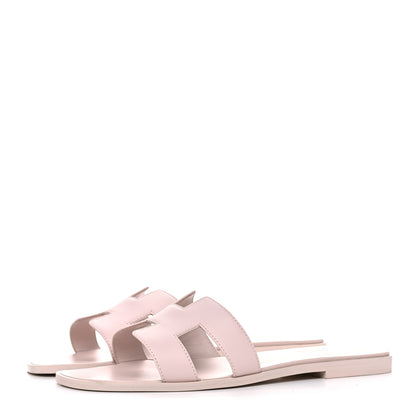 Hermes Calfskin Oran Sandals 40 Rose Petale 3 of 11