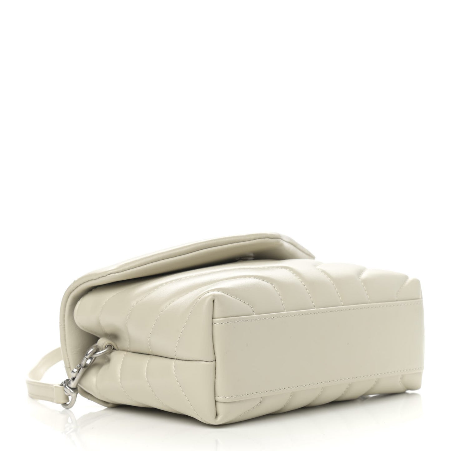 Calfskin Y Quilted Monogram Toy Loulou Crossbody Bag Ivory