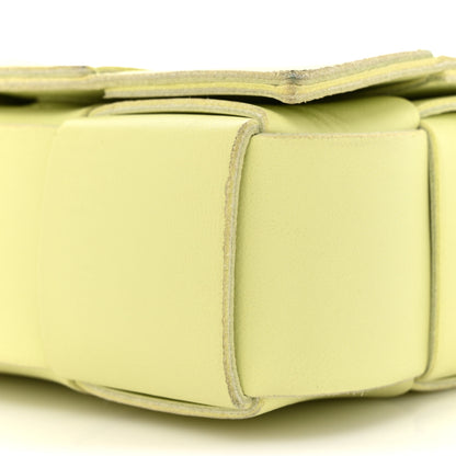 Bottega Veneta Lambskin Maxi Intreccio Candy Cassette Crossbody Bag Lemon Washed 8 of 16