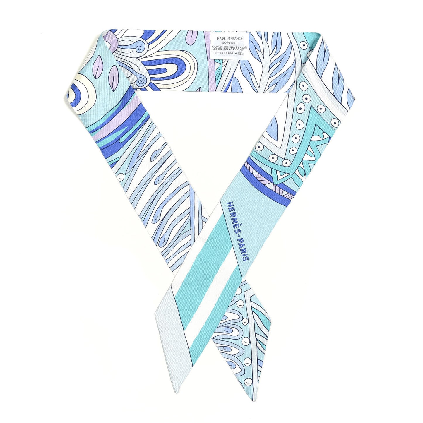 Silk Le Jardin de la Maharani Twilly Bleu Glacier Turquoise