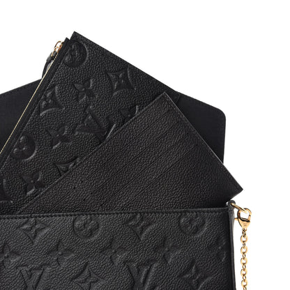 Louis Vuitton Empreinte Pochette Felicie Chain Wallet Black 8 of 11