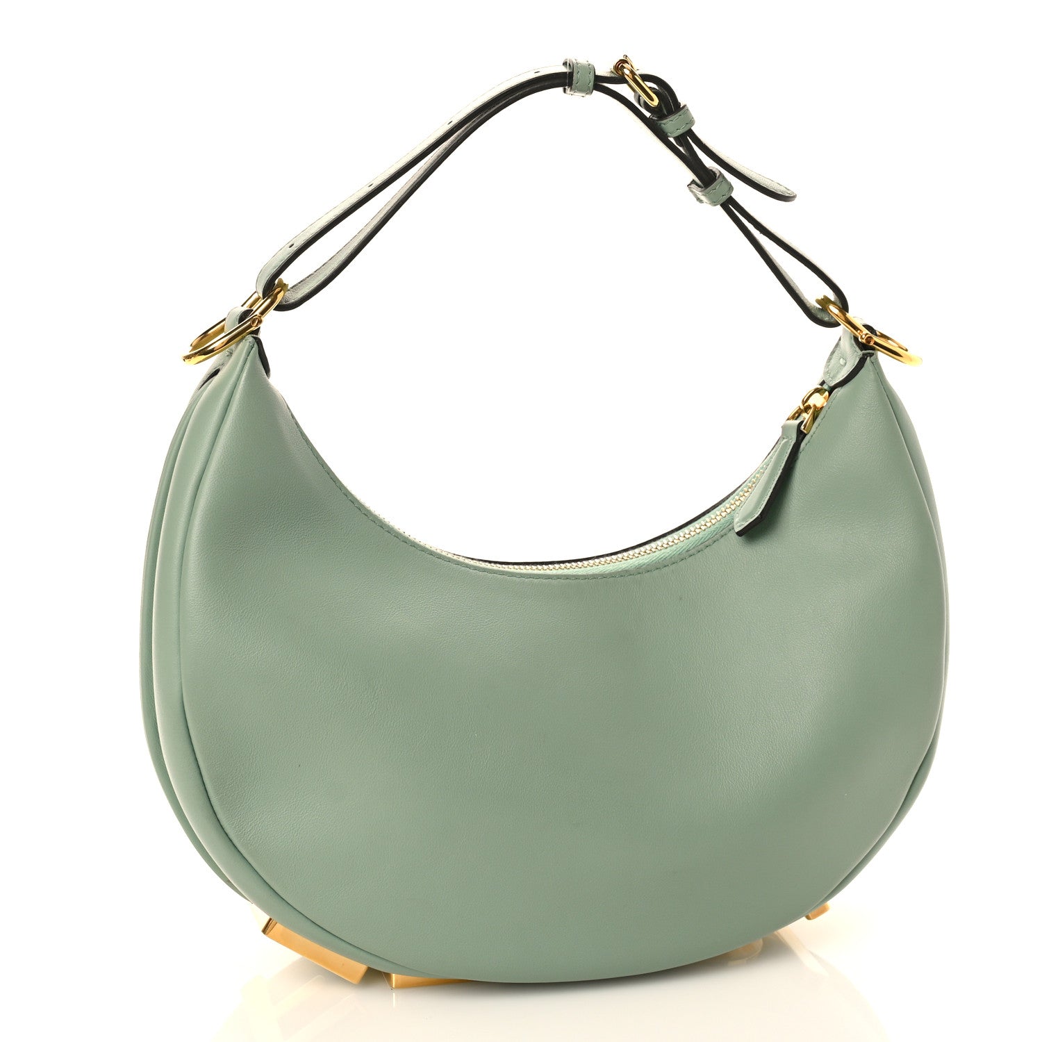 Fendi Vitello Grace Matte Small Fendigraphy Hobo Bag Menta 3 of 8