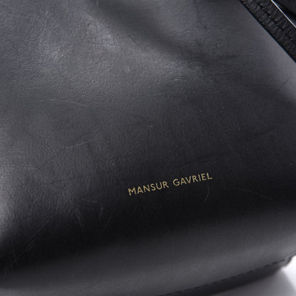 Mansur Gavriel Calfskin Mini Bucket Bag Black Flamma 8 of 9