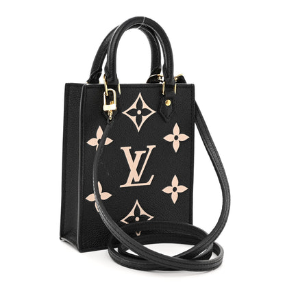 Louis Vuitton Empreinte Monogram Giant Petit Sac Plat Black Beige 3 of 9