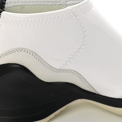 Fendi Vernice High-Tech Womens FFluid Zip Up Sneakers 36 White Black 10 of 15