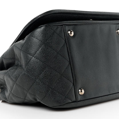 Chanel Caviar Timeless CC Accordion Flap Black 9 of 10