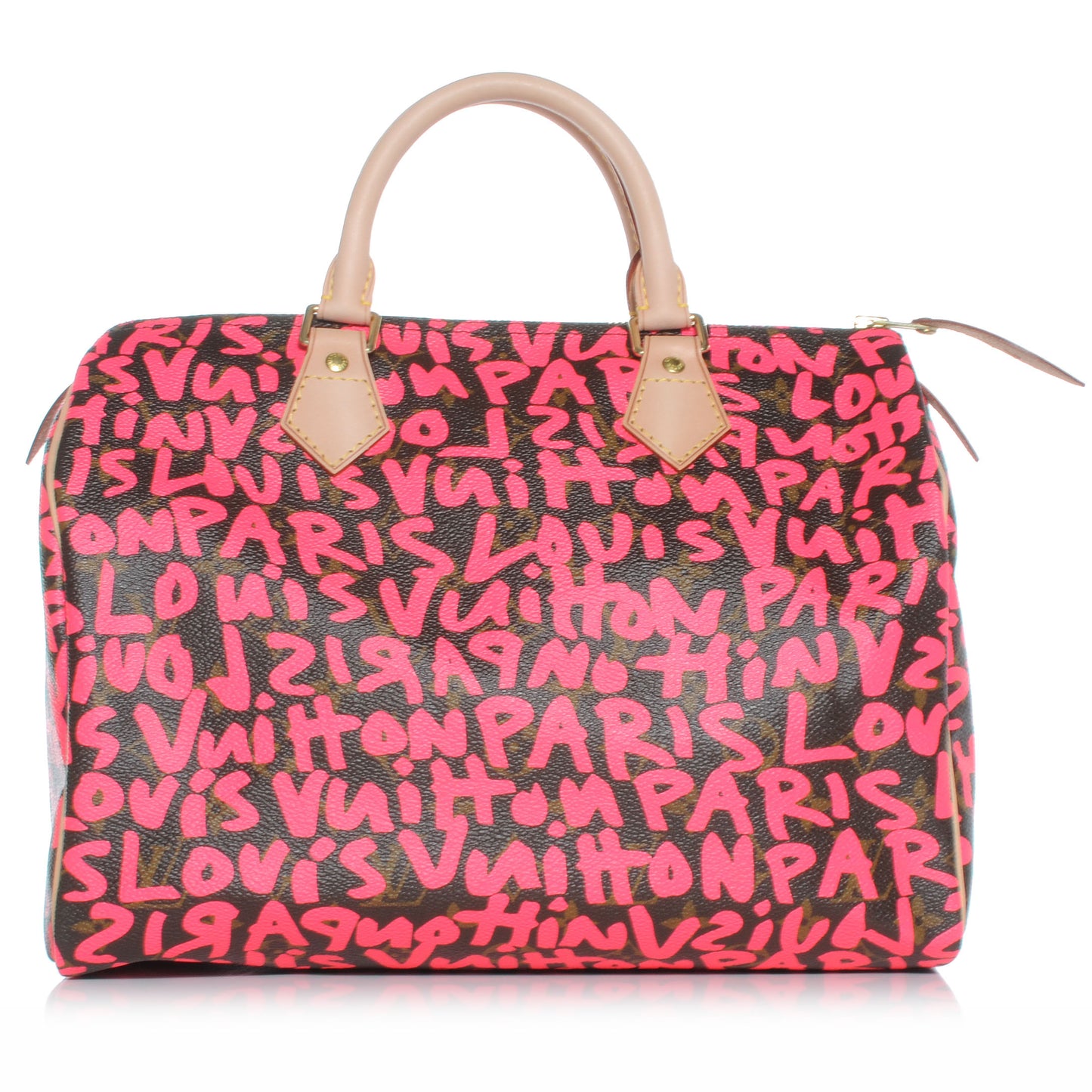 Monogram Graffiti Speedy 30 Fuchsia