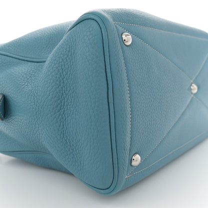 Hermes Taurillon Clemence Victoria II 35 Blue Jean 9 of 13