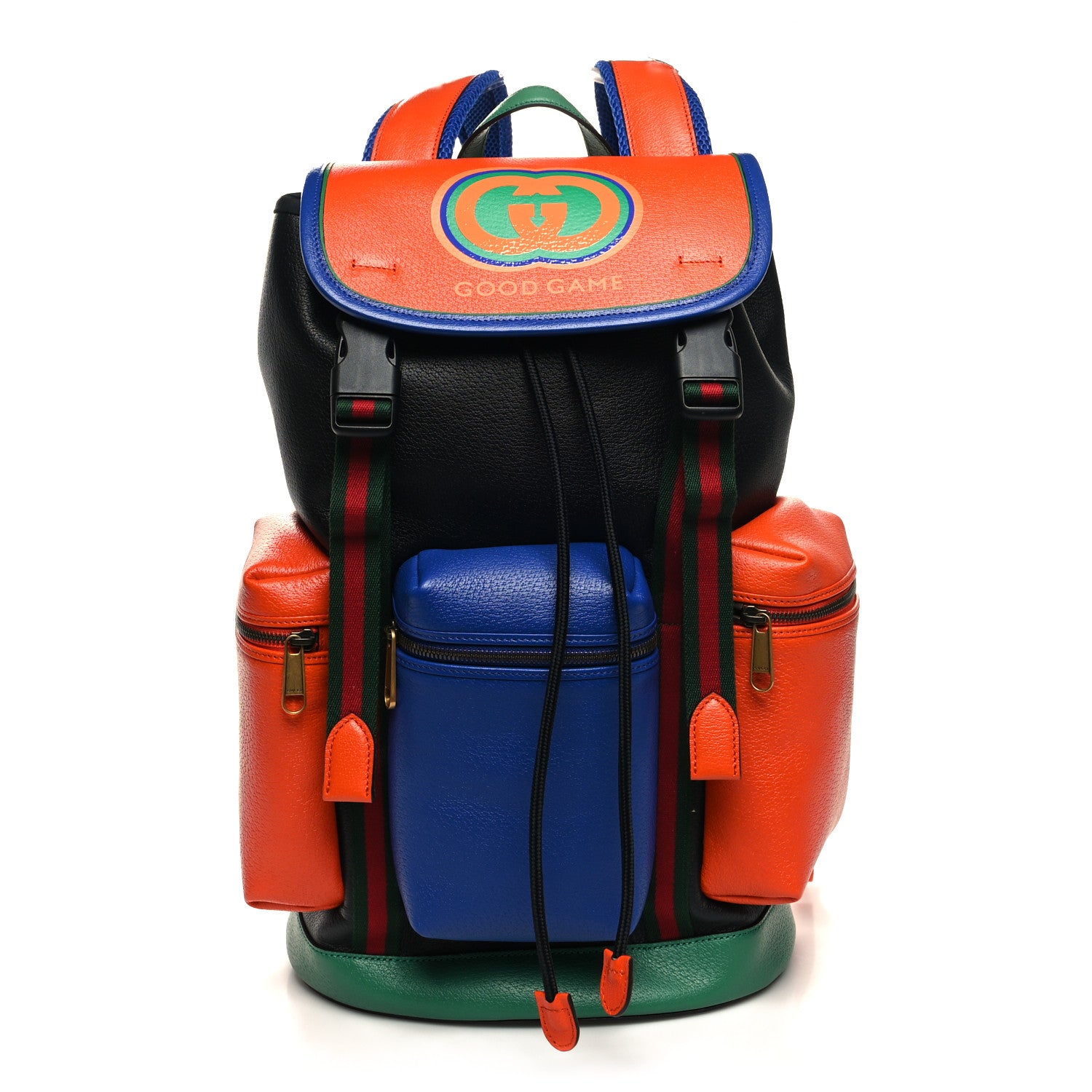 Gucci Grained Calfskin Good Game Interlocking G Backpack Multicolor 3 of 12