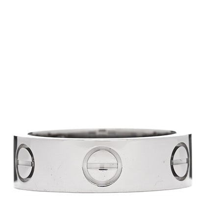 Cartier 18K White Gold 5.5mm LOVE Ring 49 5 1 of 4