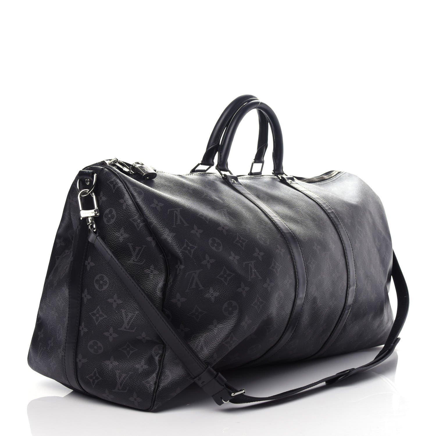Louis Vuitton Monogram Eclipse Keepall Bandouliere 55 2 of 9