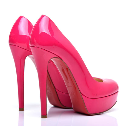 Christian Louboutin Patent Bianca 140 Pumps 37.5 Hot Pink 4 of 8