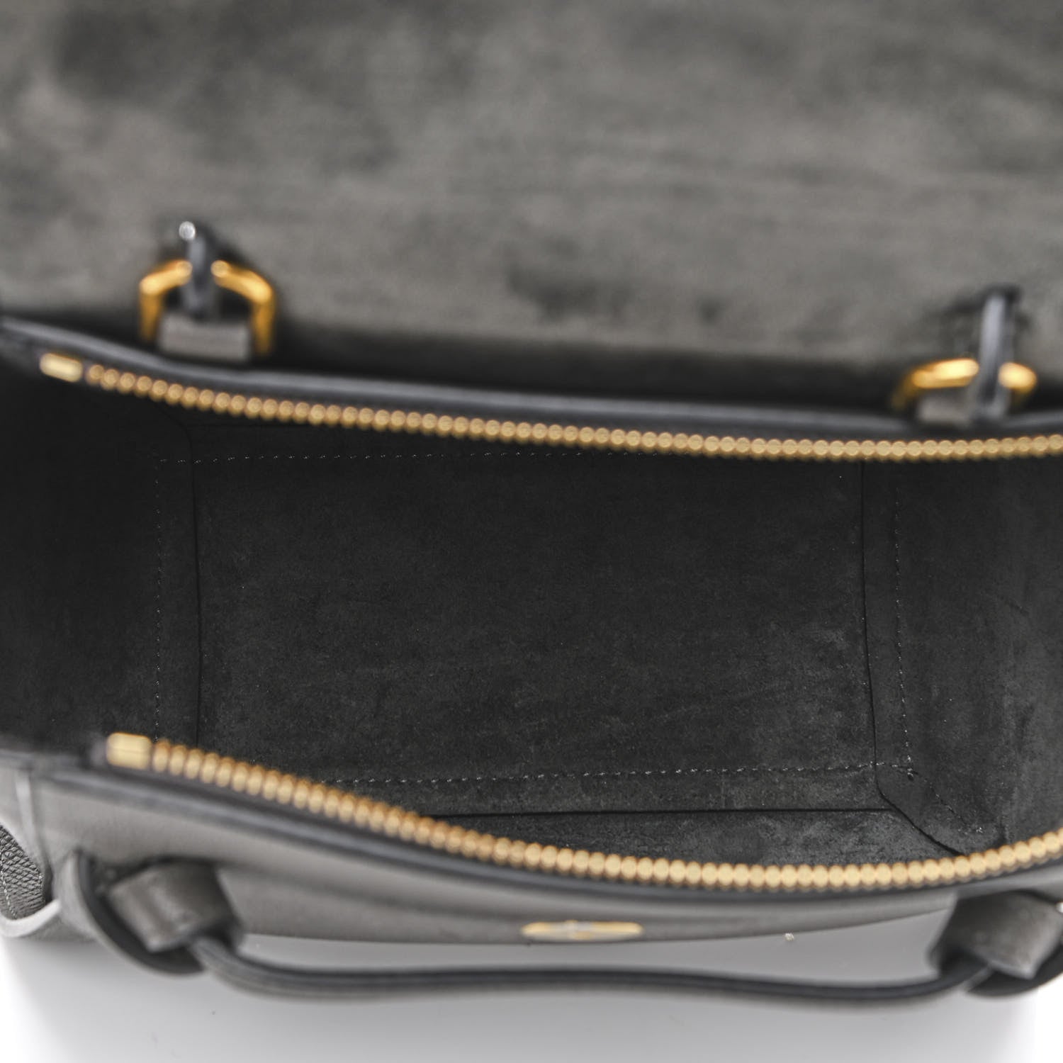 Celine Grained Calfskin Nano Belt Bag Grey 5 of 11