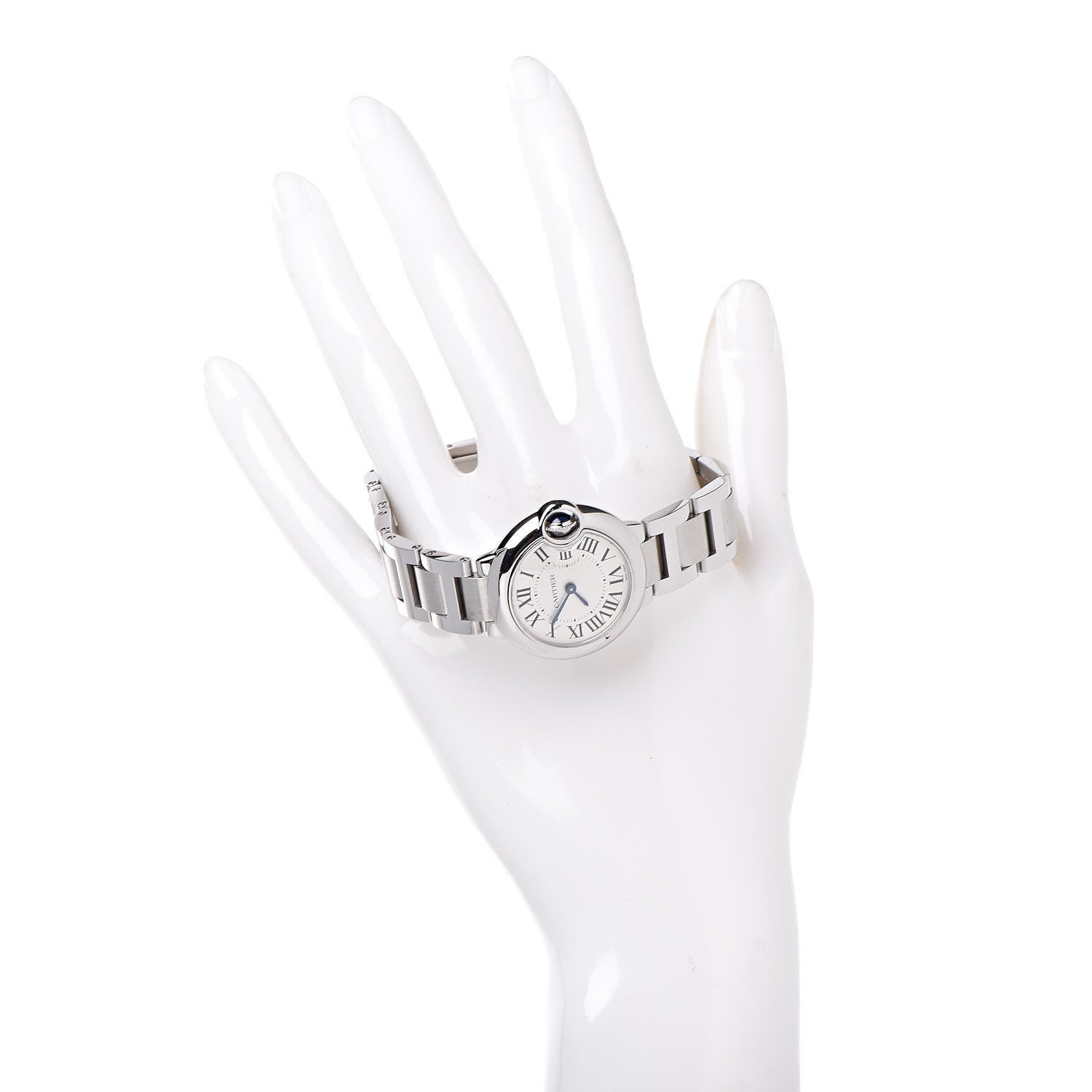 Cartier Stainless Steel 28mm Ballon Bleu De Quartz Watch 2 of 9