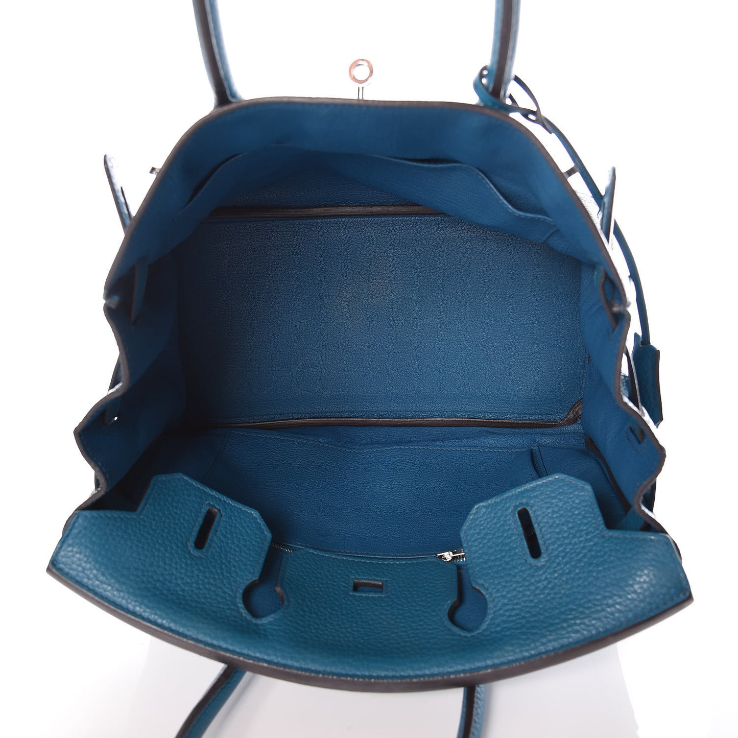 Taurillon Clemence Birkin 30 Bleu Izmir