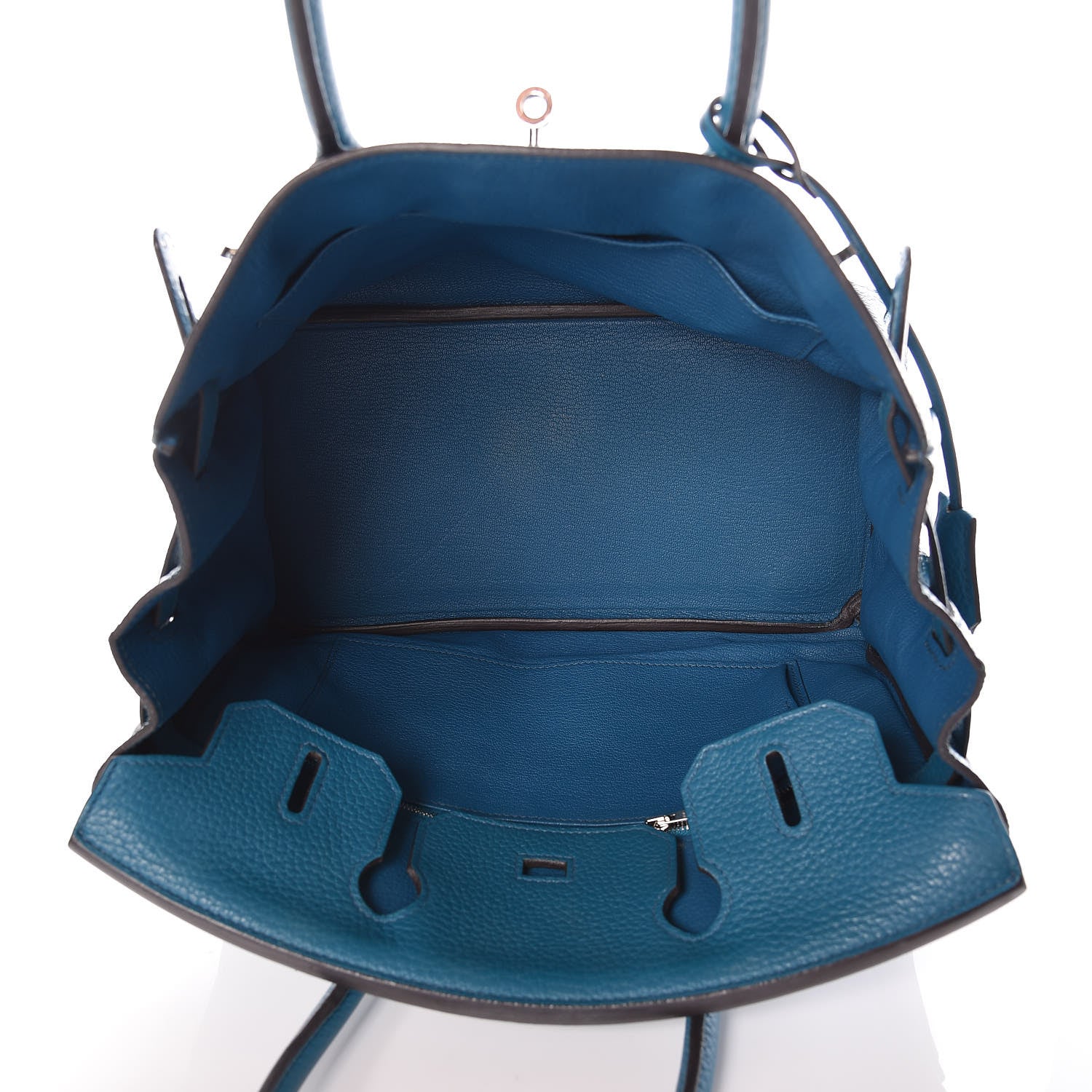 Hermes Taurillon Clemence Birkin 30 Bleu Izmir 7 of 34