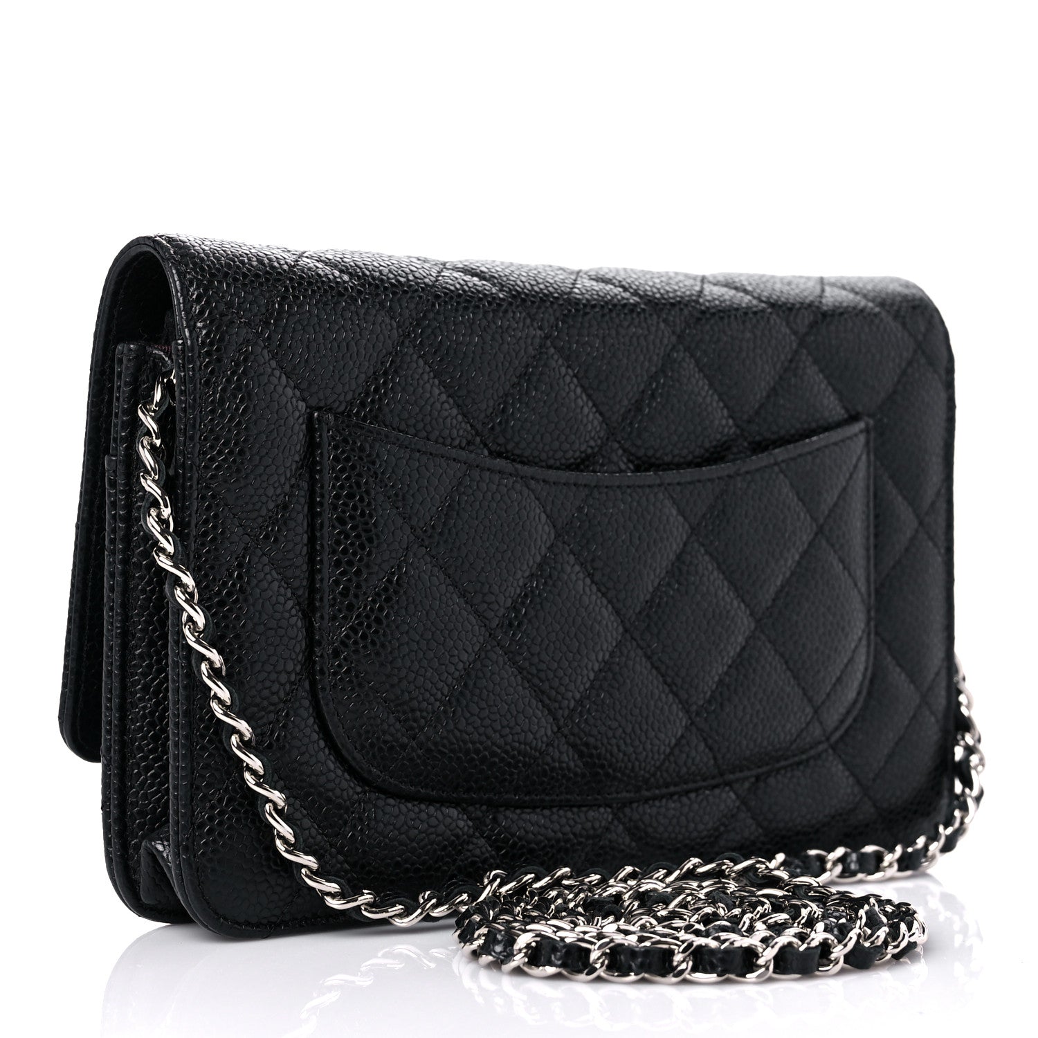 Chanel Caviar Quilted Wallet On Chain WOC Black 3 of 11