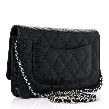 Chanel Caviar Quilted Wallet On Chain WOC Black 3 of 11