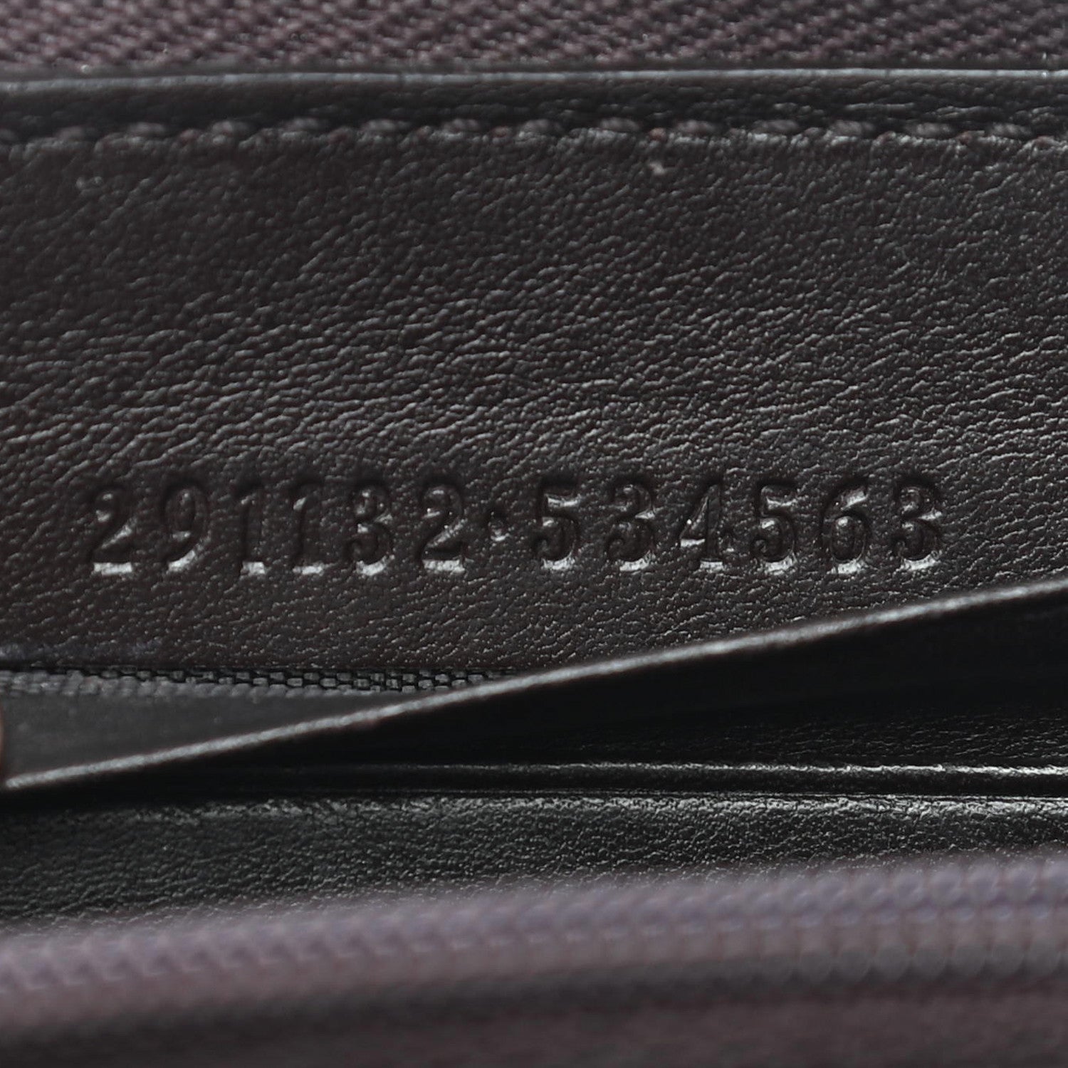 Gucci Guccissima Sukey Zip Around Wallet Dark Brown 7 of 10