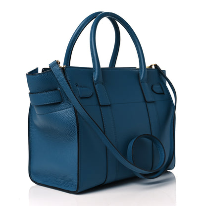 Mulberry Small Classic Grain Mini Zipped Bayswater Blue 3 of 9