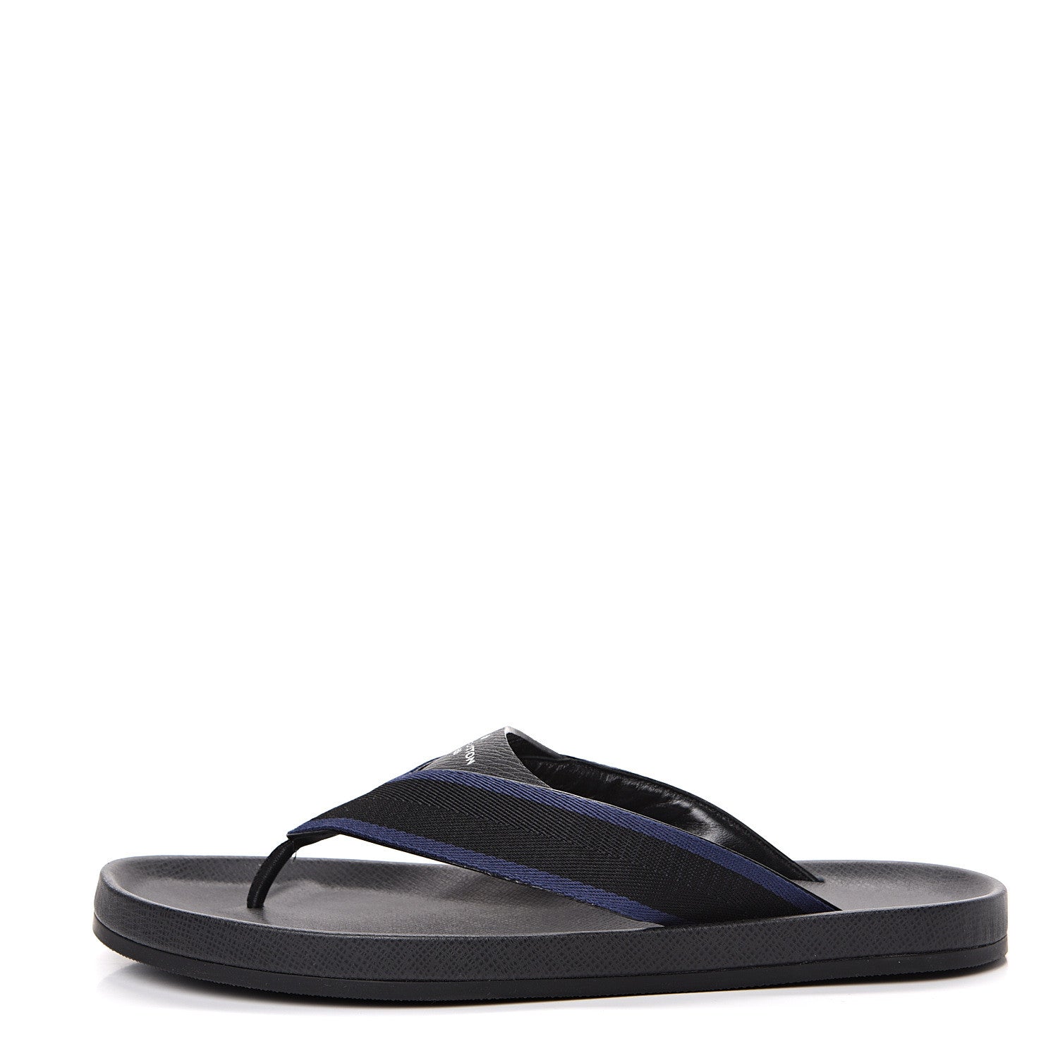 Louis Vuitton Mens Canvas Sandals 9.5 Black 1 of 10